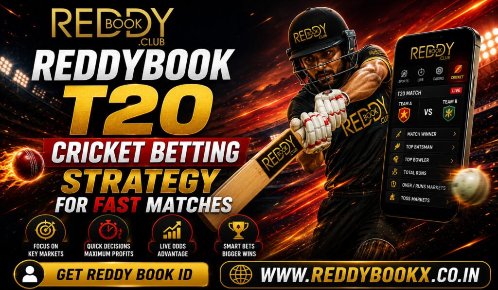 Reddybook T20 Cricket Betting Strategy for Fast Matches