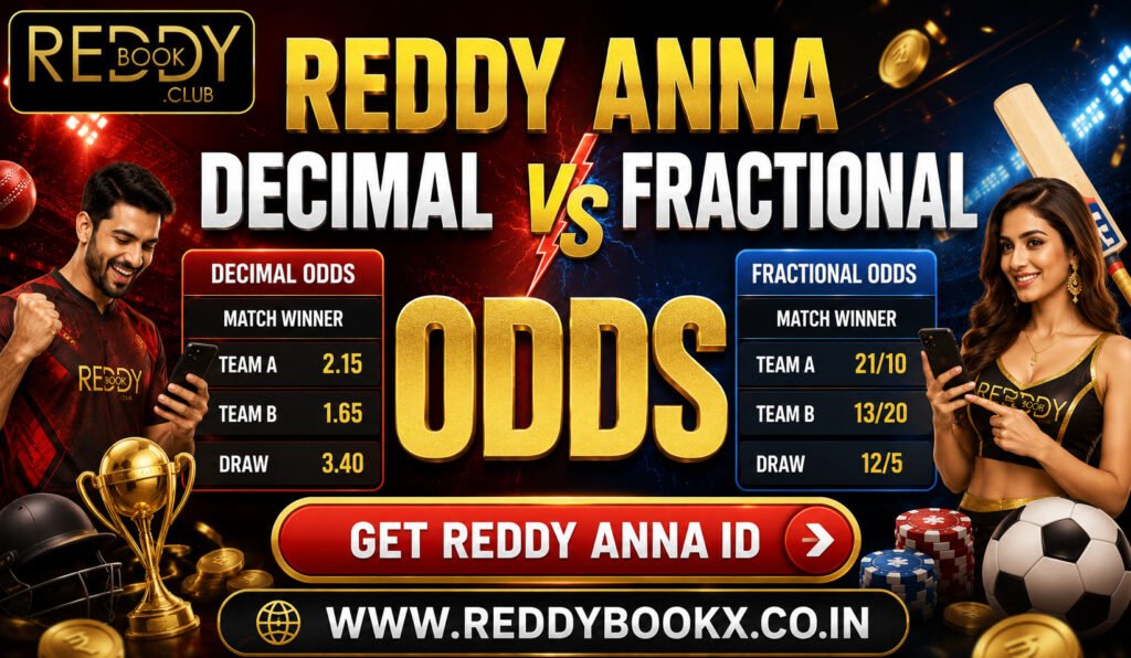Reddy Anna Decimal vs Fractional Odds